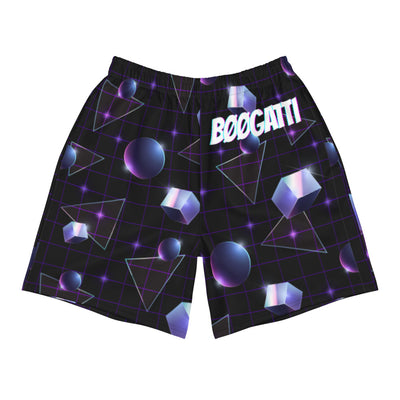 ✧ Galaxy Grid Men's Athletic Long Shorts ✧