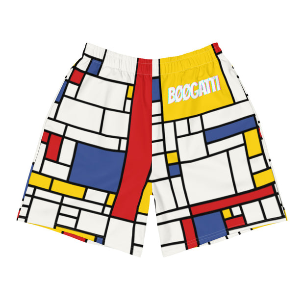 ✧ Mondrian Men's Athletic Long Shorts ✧