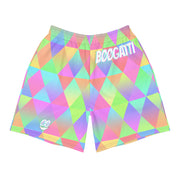 ✧ Neon Diamond Men's Athletic Long Shorts ✧