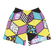 ✧ Block Party Purp Men's Athletic Long Shorts ✧