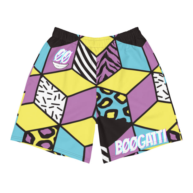 ✧ Block Party Purp Men's Athletic Long Shorts ✧