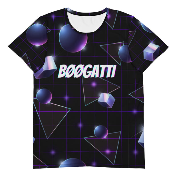 ✧ Galaxy Grid Men's Athletic T-shirt ✧