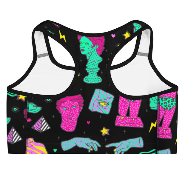 ✧ Vapor Wave Neon Sports Bra ✧