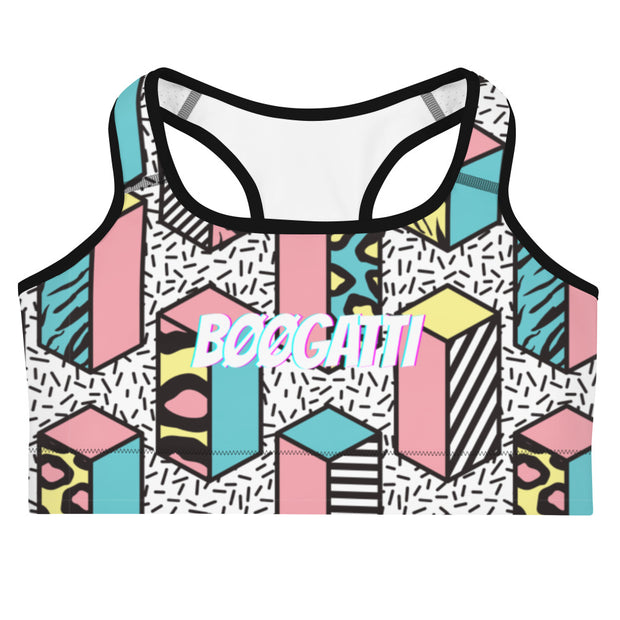 ✧ Pop Art White Sports Bra ✧