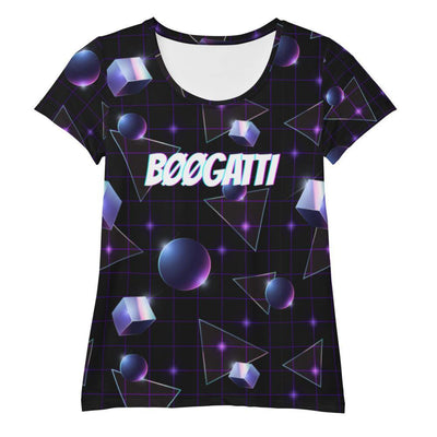 All-Over Print Women's Athletic T-shirt - itsboogatti