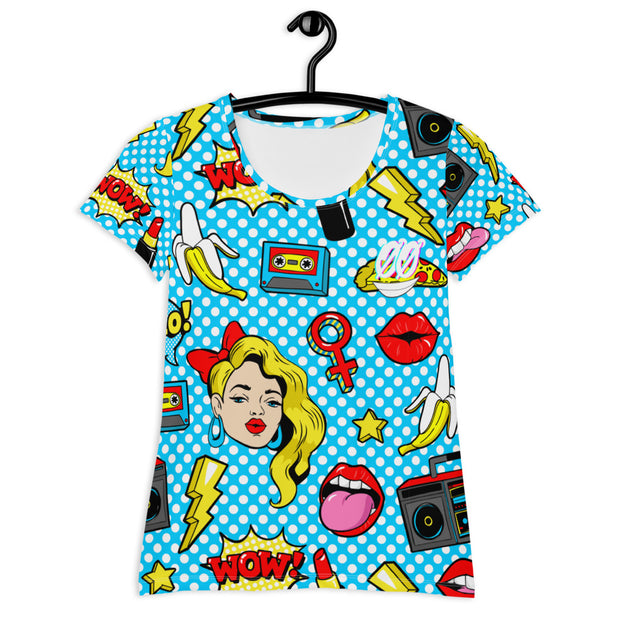 ✯ Pop Art Women's Athletic T-shirt ✯