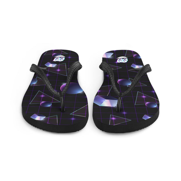 ✧ Galaxy Grid Flip-Flops ✧