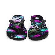 ✧ Neon Black Flip-Flops ✧