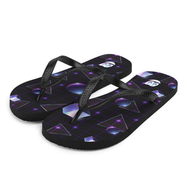 ✧ Galaxy Grid Flip-Flops ✧