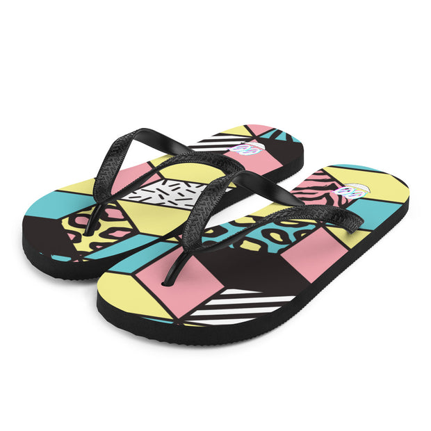 ✧ Color Block Pastel Flip-Flops ✧