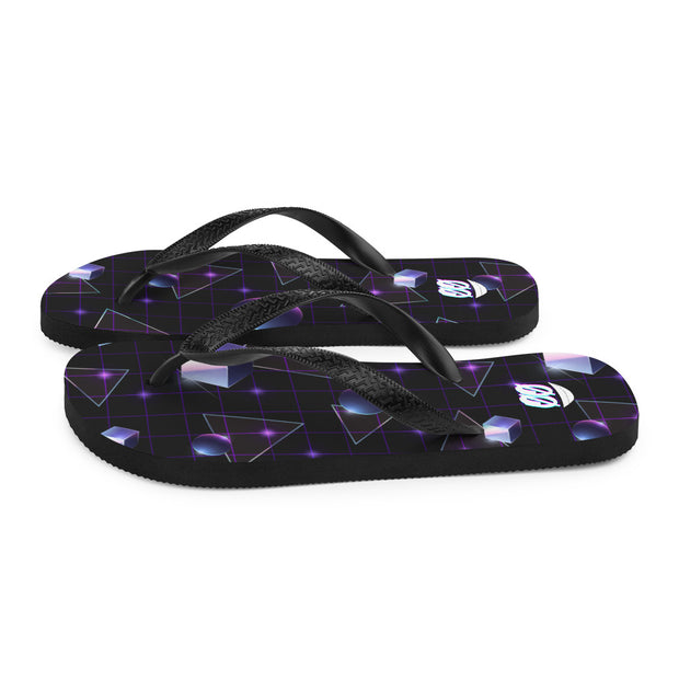 ✧ Galaxy Grid Flip-Flops ✧