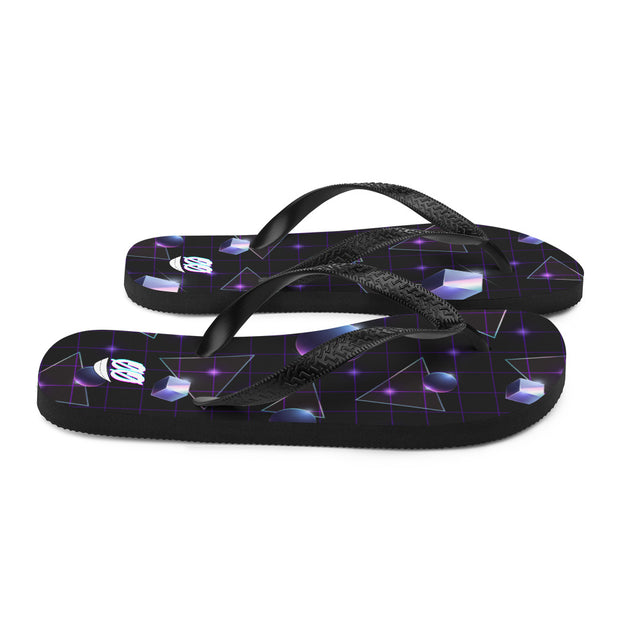 ✧ Galaxy Grid Flip-Flops ✧