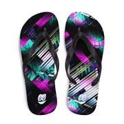 ✧ Neon Black Flip-Flops ✧