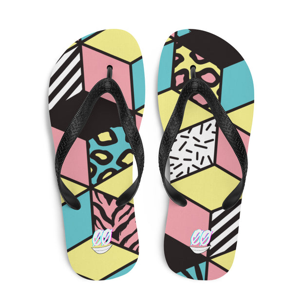 ✧ Color Block Pastel Flip-Flops ✧